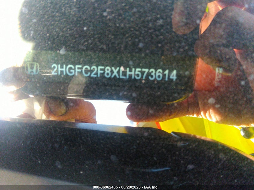 VIN 2HGFC2F8XLH573614 2020 HONDA CIVIC SEDAN SPORT