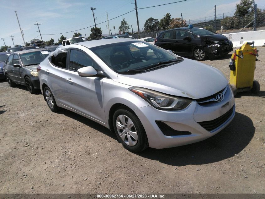 2016 HYUNDAI ELANTRA SE - 5NPDH4AE2GH731263