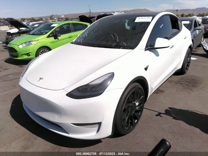 2022 TESLA MODEL Y PERFORMANCE - 7SAYGDEF8NF365878