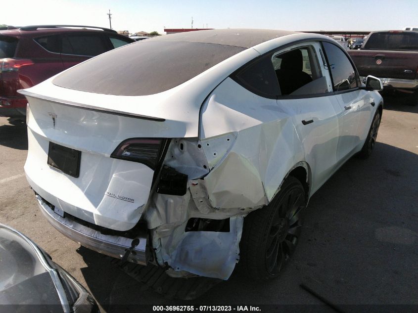 2022 TESLA MODEL Y PERFORMANCE - 7SAYGDEF8NF365878
