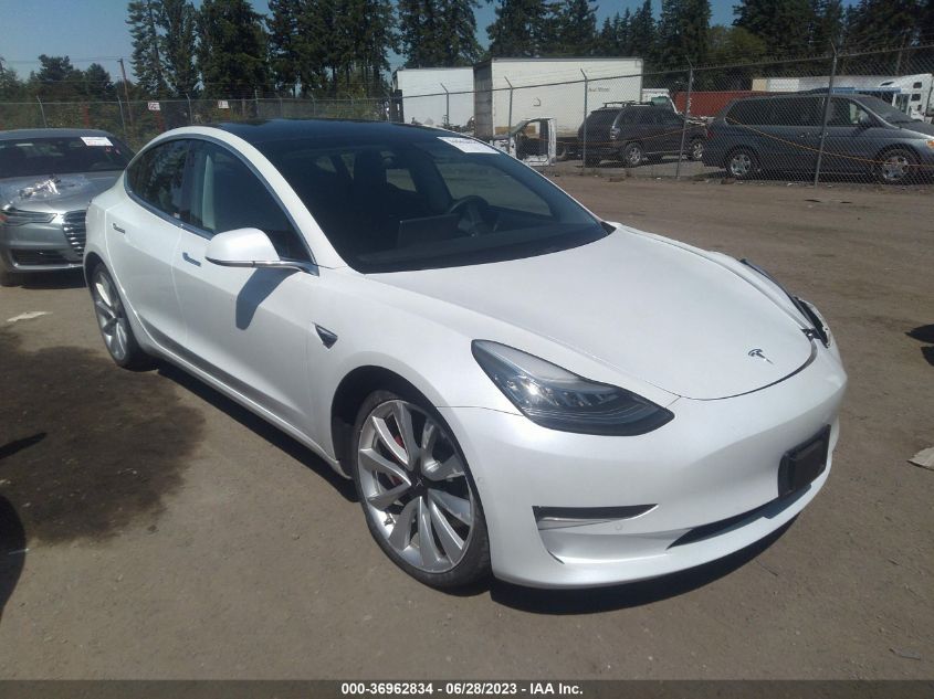 2019 TESLA MODEL 3 LONG RANGE/PERFORMANCE - 5YJ3E1EB7KF425671