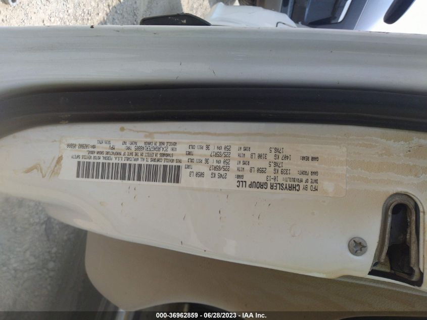 2014 RAM CARGO VAN TRADESMAN 2C4JRGAG7ER148805