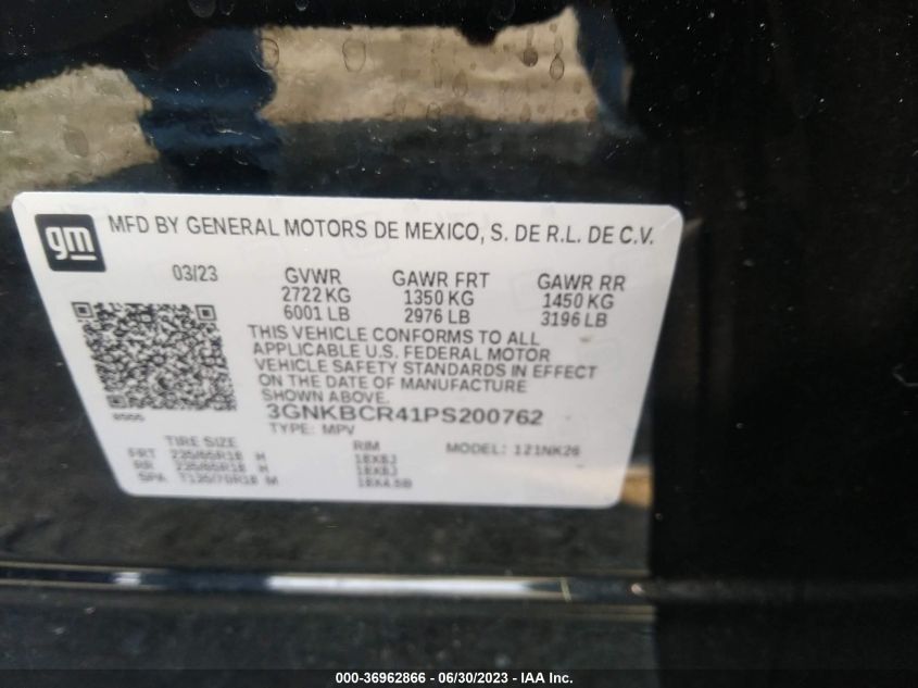2023 CHEVROLET BLAZER LT - 3GNKBCR41PS200762