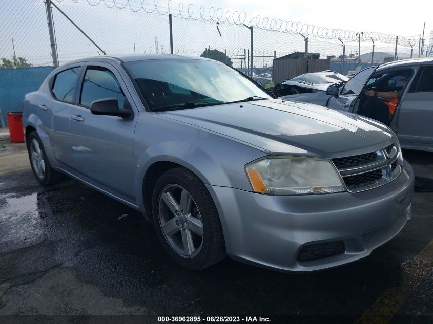 2013 DODGE AVENGER SE - 1C3CDZABXDN660789