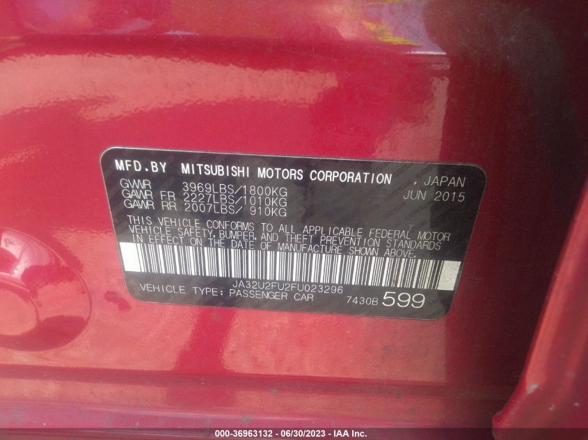 2015 MITSUBISHI LANCER ES - JA32U2FU2FU023296