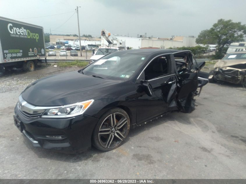 2016 HONDA ACCORD SEDAN SPORT - 1HGCR2F58GA148355
