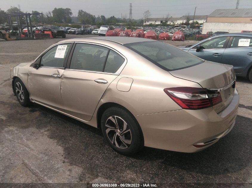 2016 HONDA ACCORD SEDAN LX - 1HGCR2F38GA005629