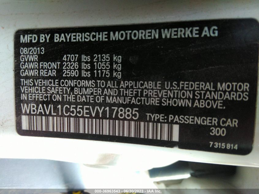 2014 BMW X1 XDRIVE28I - WBAVL1C55EVY17885