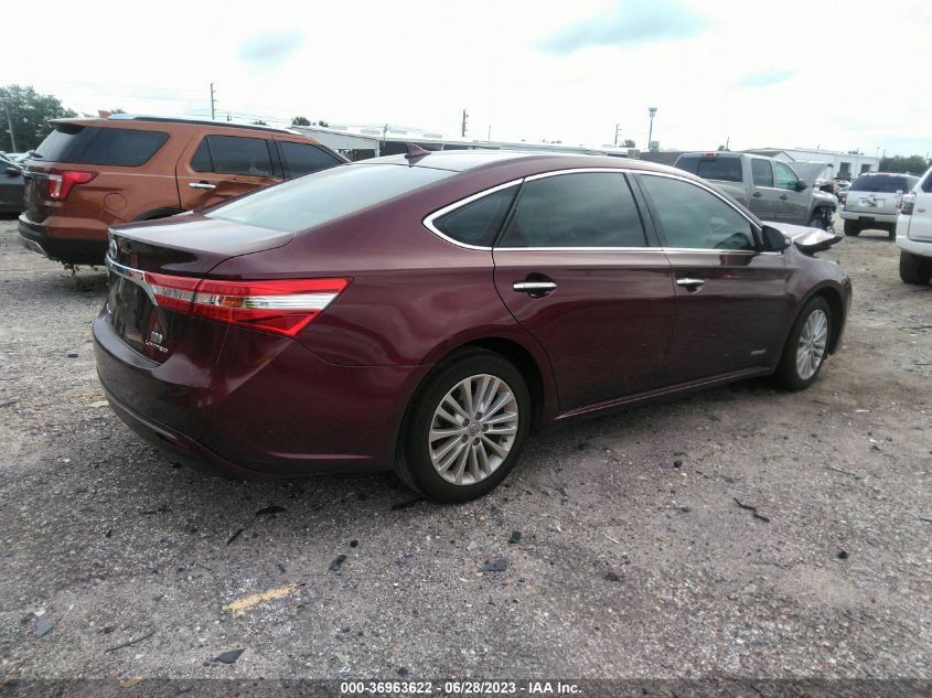 2014 TOYOTA AVALON HYBRID LIMITED/XLE TOURING 4T1BD1EB1EU033422