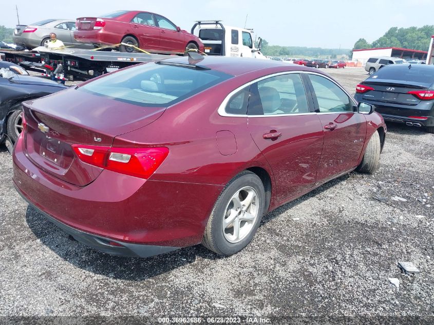 2016 CHEVROLET MALIBU LS - 1G1ZB5ST1GF271185