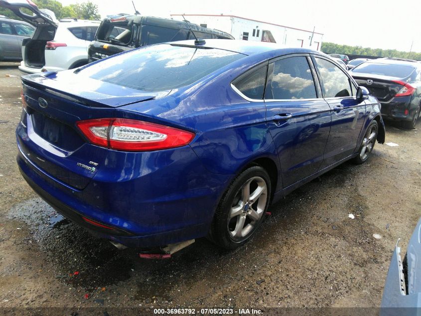 2014 FORD FUSION SE HYBRID - 3FA6P0LU3ER107867