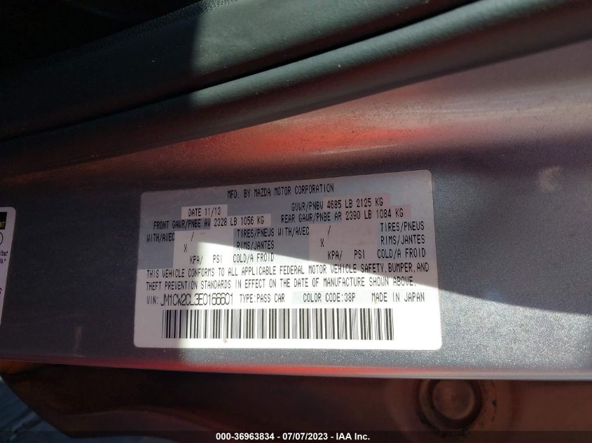 2014 MAZDA MAZDA5 TOURING - JM1CW2CL3E0166601