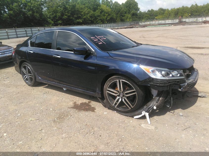 2016 HONDA ACCORD SEDAN SPORT - 1HGCR2F54GA185726