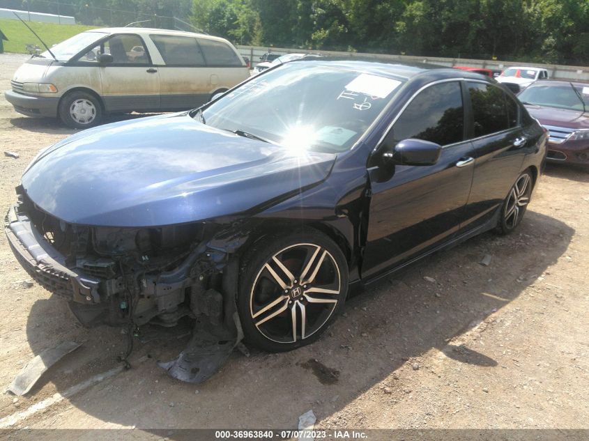 2016 HONDA ACCORD SEDAN SPORT - 1HGCR2F54GA185726
