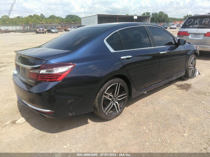 2016 HONDA ACCORD SEDAN SPORT - 1HGCR2F54GA185726