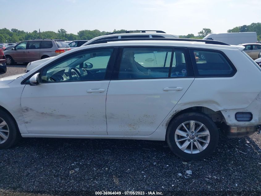 2017 VOLKSWAGEN GOLF SPORTWAGEN S 3VWC17AU7HM504488