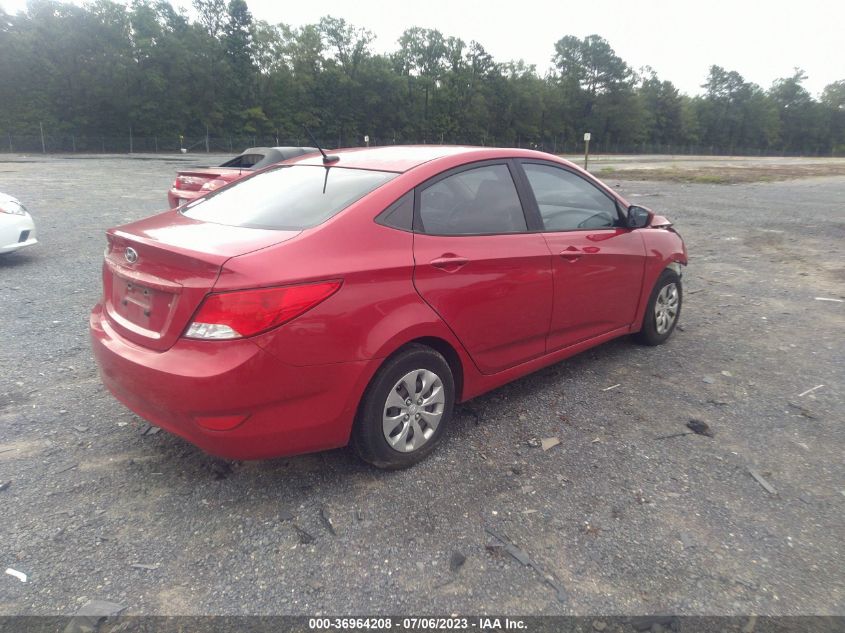 2016 HYUNDAI ACCENT SE - KMHCT4AE6GU045545