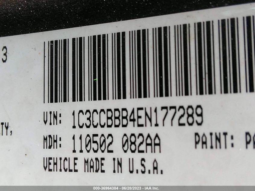 2014 CHRYSLER 200 TOURING - 1C3CCBBB4EN177289