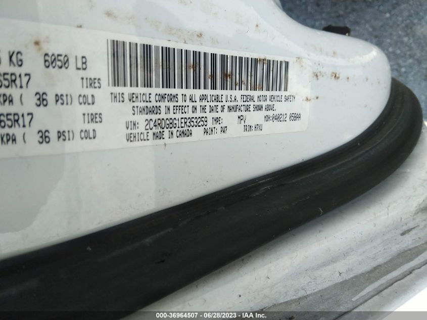2014 DODGE GRAND CARAVAN SE - 2C4RDGBG1ER353259