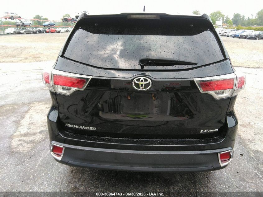 2016 TOYOTA HIGHLANDER LE - 5TDBKRFH3GS299088