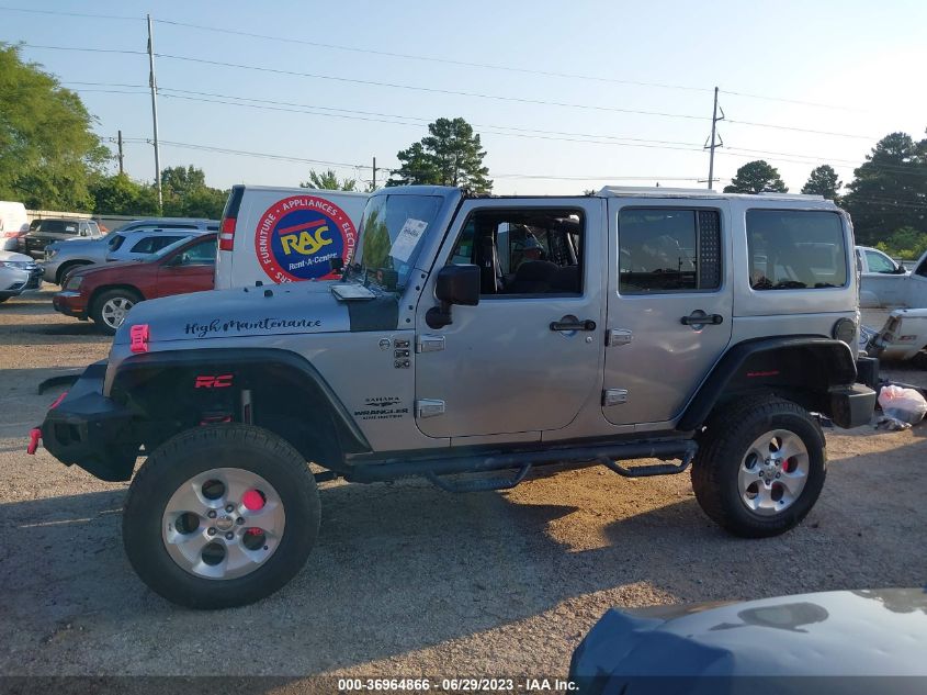 2014 JEEP WRANGLER UNLIMITED SPORT - 1C4BJWDG9EL312355