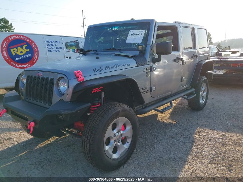 2014 JEEP WRANGLER UNLIMITED SPORT - 1C4BJWDG9EL312355