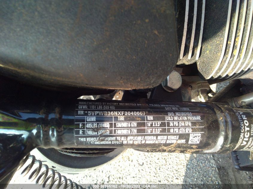 2015 VICTORY MOTORCYCLES HIGH-BALL - 5VPWB36NXF3040667