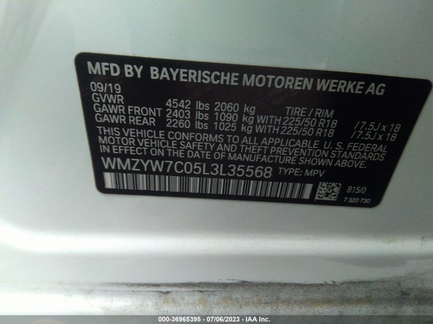 2020 MINI COUNTRYMAN COOPER S - WMZYW7C05L3L35568