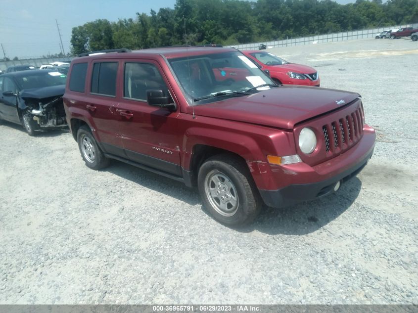 2015 JEEP PATRIOT SPORT - 1C4NJPBB9FD110332