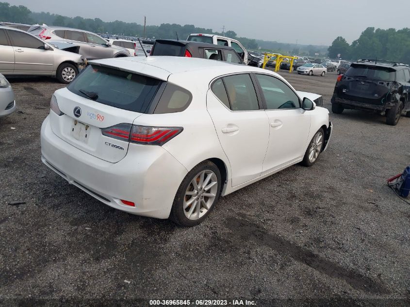 2013 LEXUS CT 200H HYBRID - JTHKD5BH3D2130702