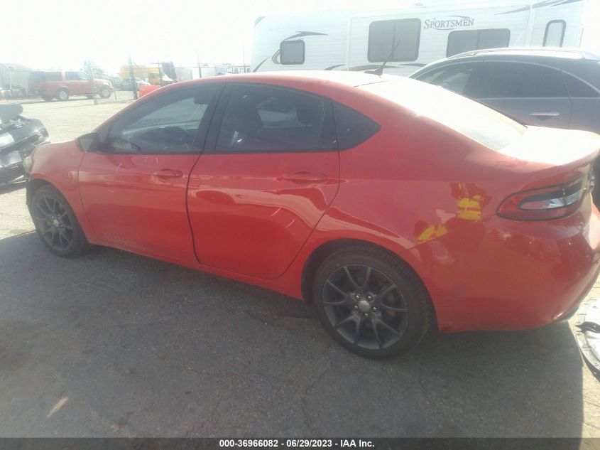 2016 DODGE DART SXT - 1C3CDFBB5GD733011