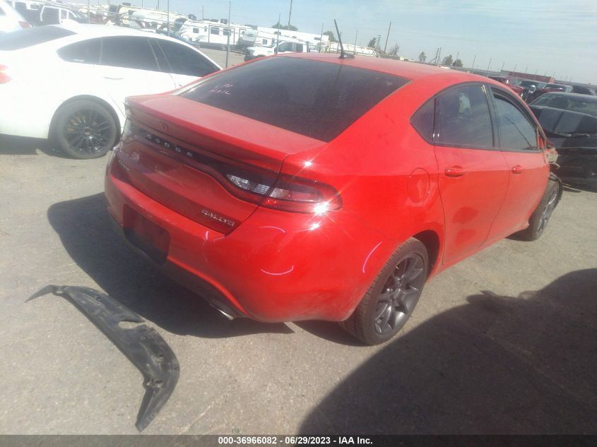 2016 DODGE DART SXT - 1C3CDFBB5GD733011