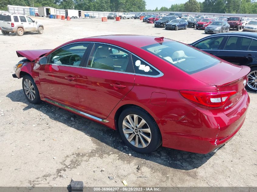 2015 HYUNDAI SONATA 2.4L SPORT - 5NPE34AFXFH138096