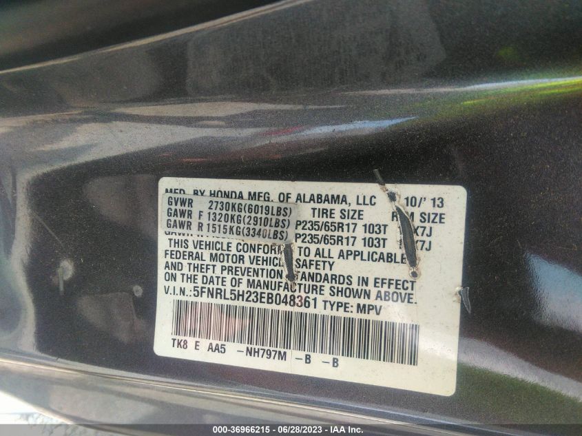 2014 HONDA ODYSSEY LX - 5FNRL5H23EB048361