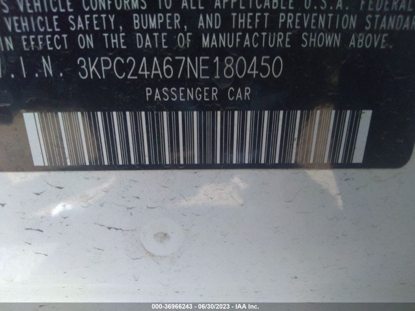 2022 HYUNDAI ACCENT SE - 3KPC24A67NE180450