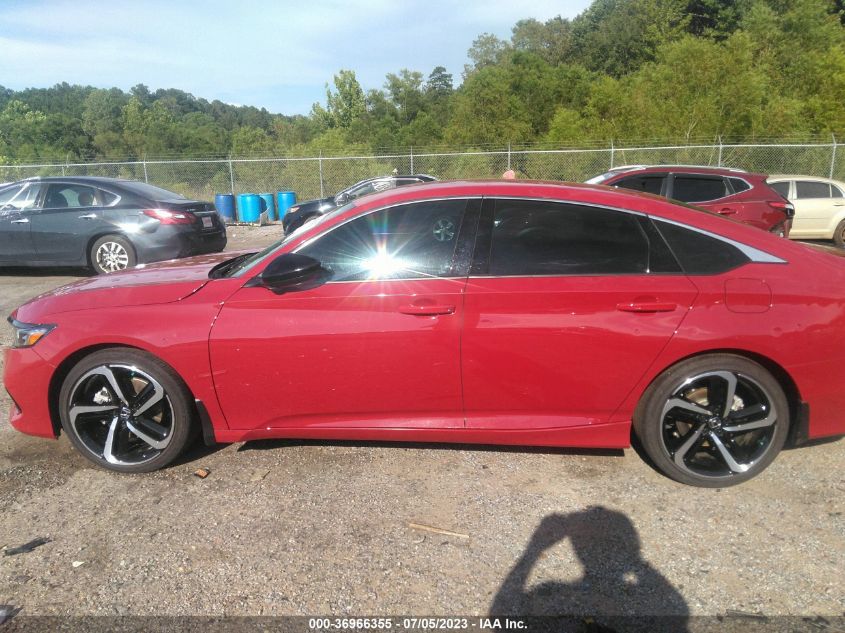 2021 HONDA ACCORD SEDAN SPORT - 1HGCV1F3XMA078051
