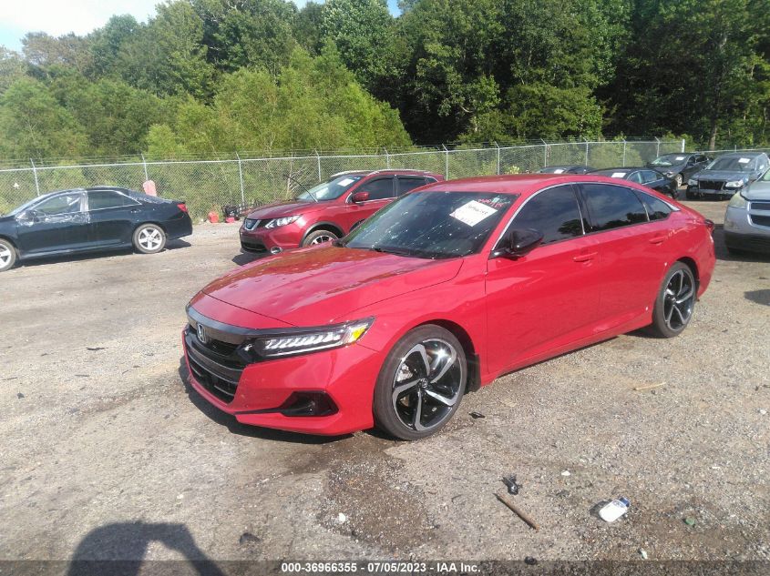 2021 HONDA ACCORD SEDAN SPORT - 1HGCV1F3XMA078051