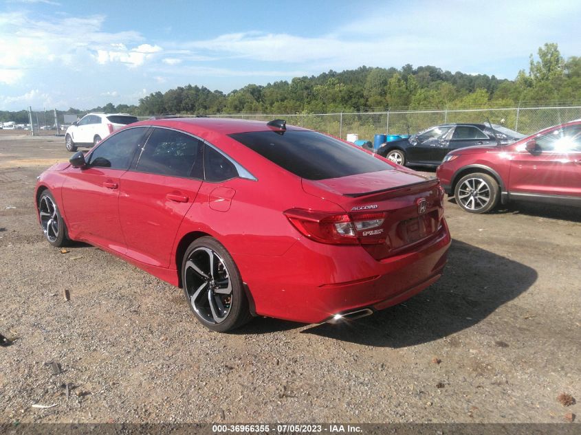 2021 HONDA ACCORD SEDAN SPORT - 1HGCV1F3XMA078051