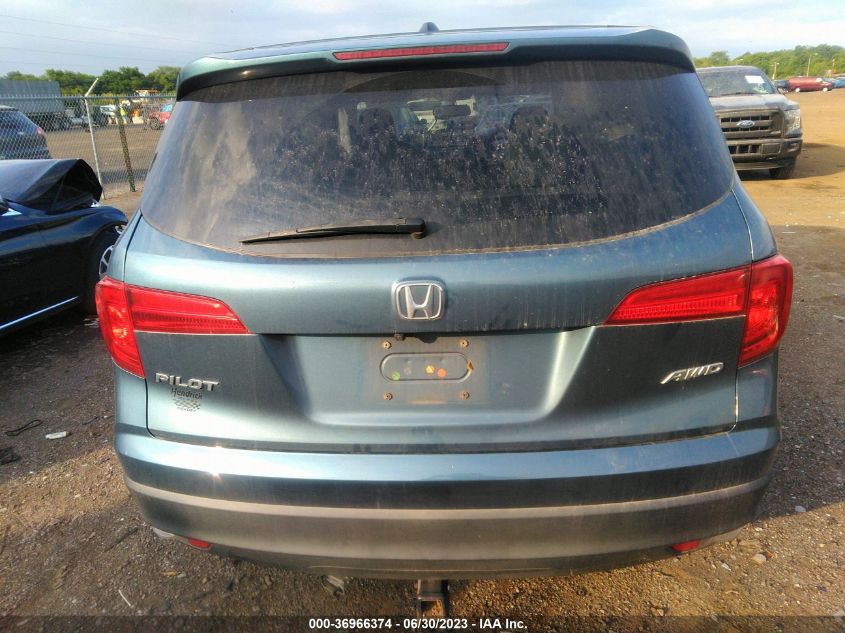 2016 HONDA PILOT EX-L - 5FNYF6H86GB085615