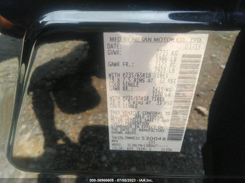 2018 INFINITI QX60 - 5N1DL0MM0JC530048