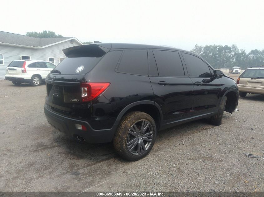 2021 HONDA PASSPORT EX-L 5FNYF8H54MB040377
