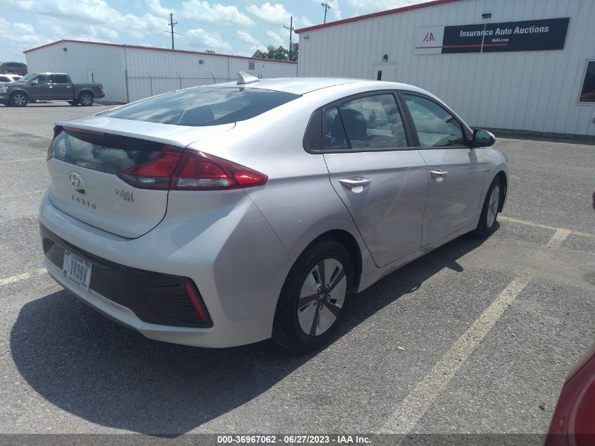 2018 HYUNDAI IONIQ HYBRID BLUE - KMHC65LC8JU076649