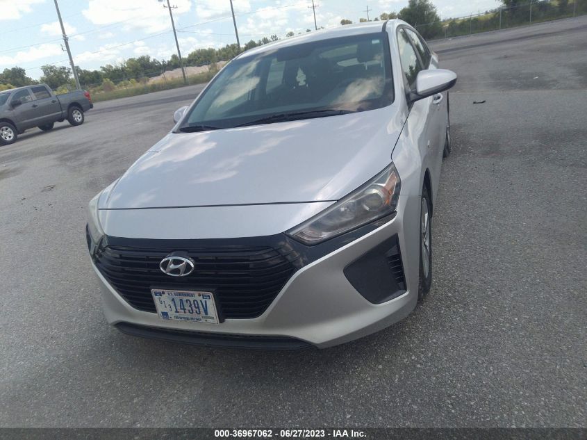 2018 HYUNDAI IONIQ HYBRID BLUE - KMHC65LC8JU076649