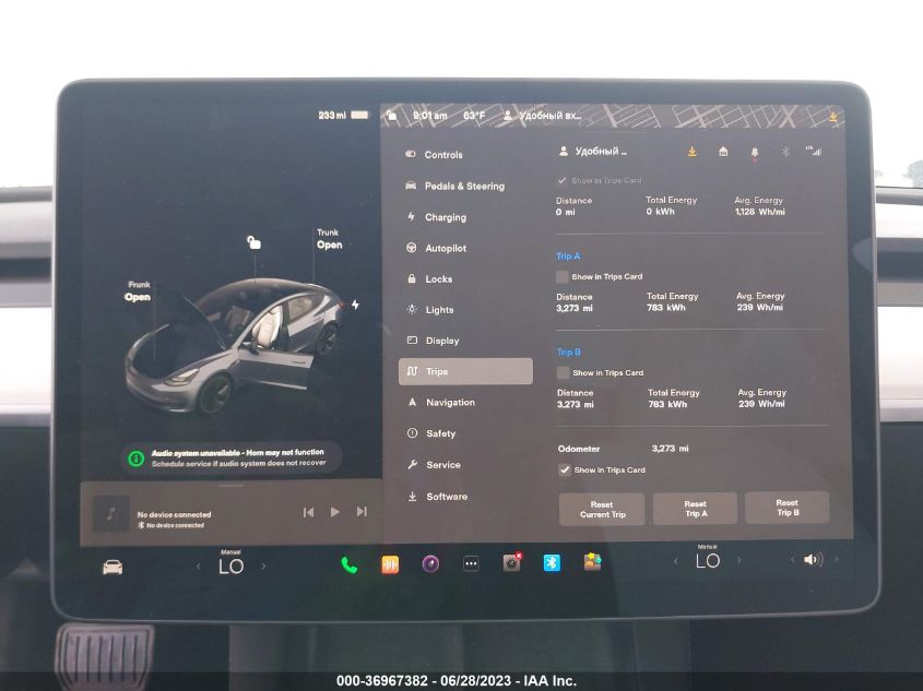 2023 TESLA MODEL 3 - 5YJ3E1EA2PF499840