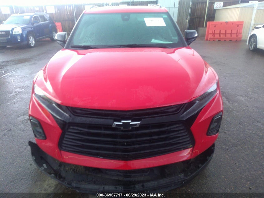VIN 3GNKBCRS9MS519692 2021 CHEVROLET BLAZER LT