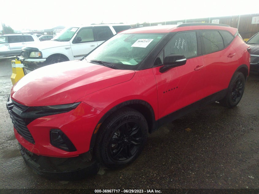 VIN 3GNKBCRS9MS519692 2021 CHEVROLET BLAZER LT