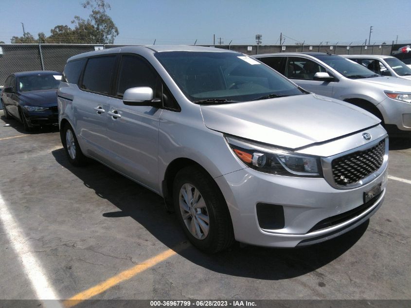 2015 KIA SEDONA L - KNDMA5C14F6027417