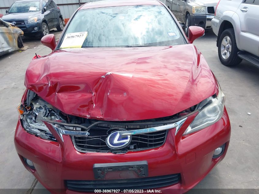 2013 LEXUS CT 200H HYBRID - JTHKD5BH6D2126837