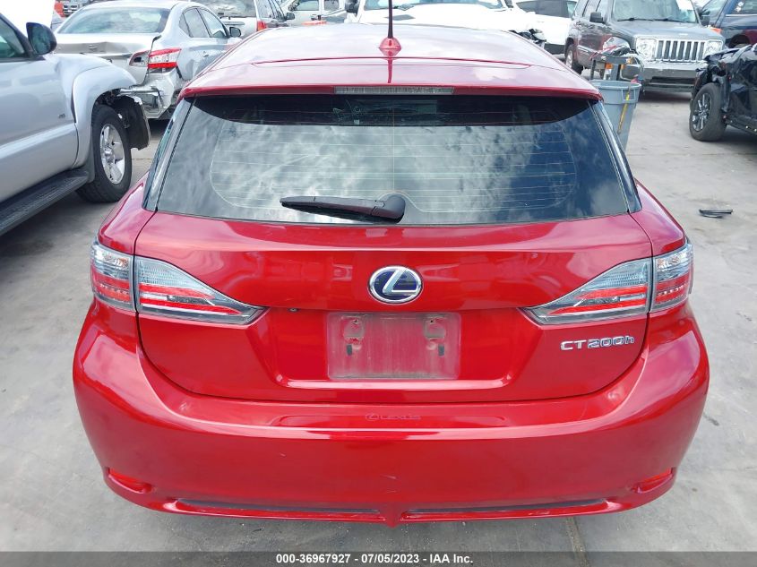 2013 LEXUS CT 200H HYBRID - JTHKD5BH6D2126837