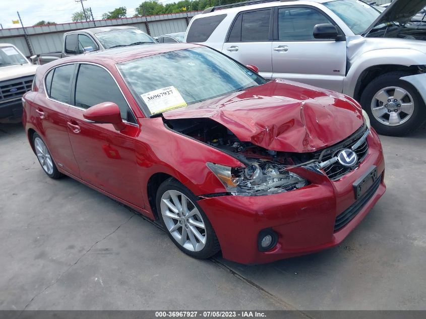 2013 LEXUS CT 200H HYBRID - JTHKD5BH6D2126837